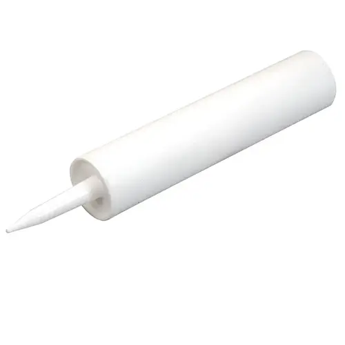 8-1/2" Empty Plastic Cartridge White