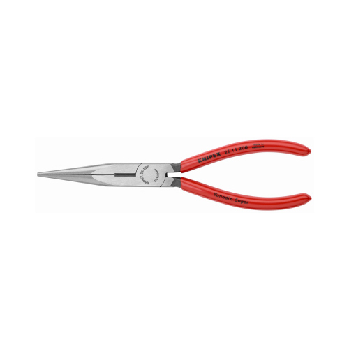 Long Nose Pliers/Cutter 8" Chrome Vanadium Steel Red