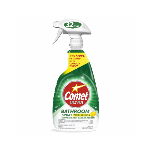 COMET 16529608603 Bathroom Cleaner Ultra Lemon Scent Concentrated Spray 32 oz