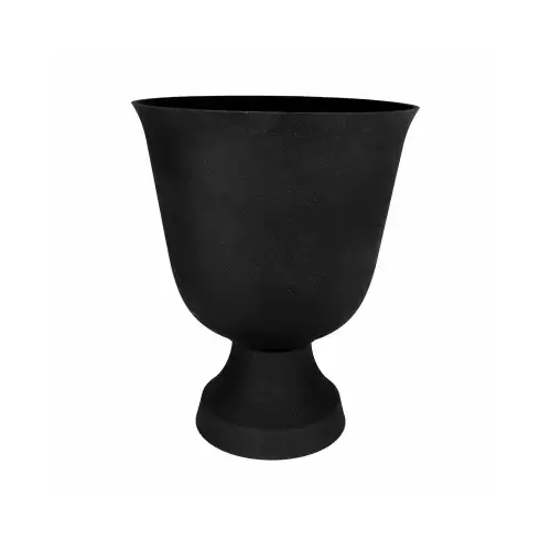 16" BLK Tribeca Urn Black