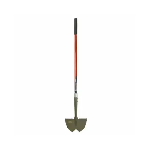 Root Slayer Edger XL, Inverted V Cutting Blade, Extra Long O-Handle Grip