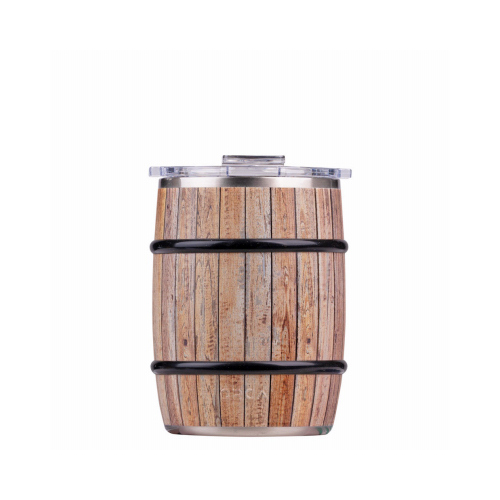 ORCA DB24WOWG Double Whiskey Barrel Insulated Tumbler with Lid, White Oak, 24 oz.