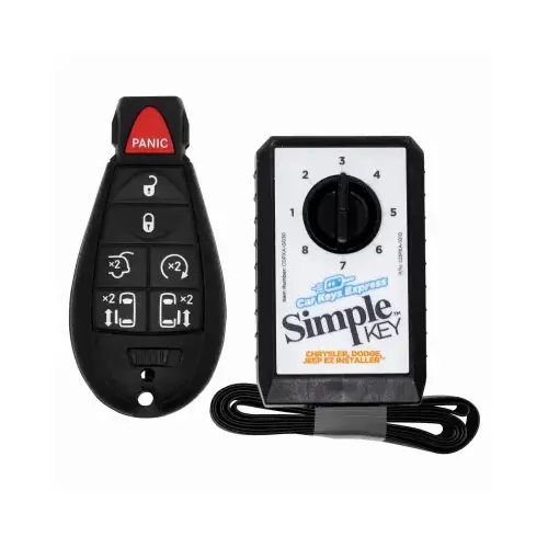 Car Keys Express CDFO-E7RHZ0SK Simple Key Programmer & Car Fob for Select Chrysler, Dodge, Jeep, Volkswagen