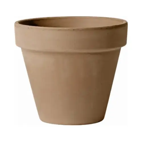 10.8" Graph RND Planter Graphite Terracotta Clay