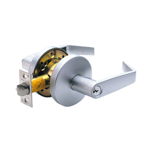 Passage Grade 2 Cylindrical Lock with Princeton Lever Matte Black Finish