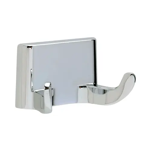 Corona Collection Double Robe Hook Bright Chrome Finish