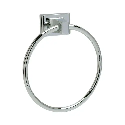 Campbell Collection Metal Towel Ring Bright Chrome Finish