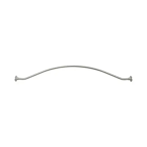 6 FT Spacious Shower Rod w/ Flange Dark Bronze