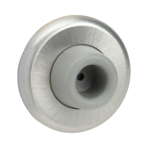 2-1/2" Diameter Concave Wall Stop Satin Stainless Steel Finish