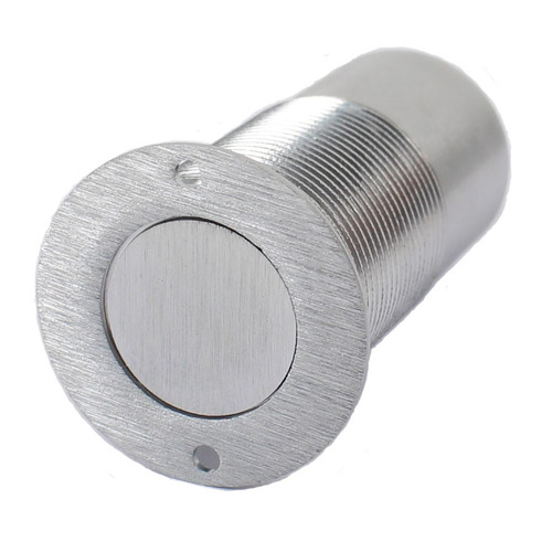 Dust Proof Strike without Face Plate for Flush Bolts Satin Chrome Finish