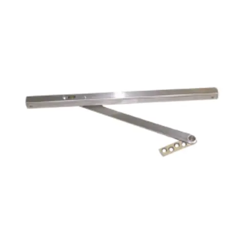 30" Surface Overhead Stop, Medium Duty, Stop Only UL Satin Stainless Steel Finish