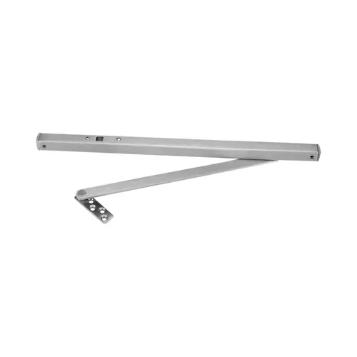 30" Surface Overhead Stop, Heavy Duty, Friction Satin Stainless Steel Finish