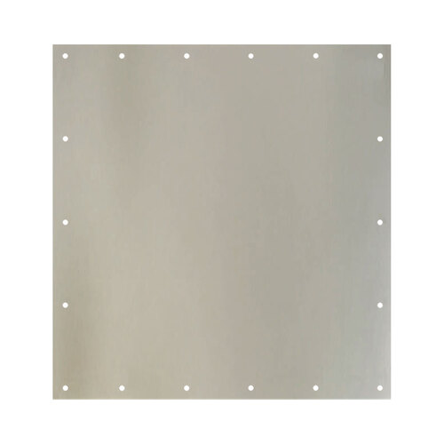 36" x 34" Stainless Steel Armor Plate Satin Stainless Steel Finish