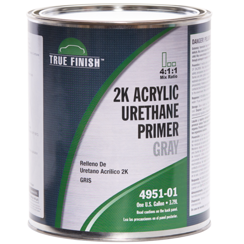 TRANSTAR 4951-01 2K Acrylic Urethane Primer, 1 gal Can, Gray, 4:1:1 Mixing