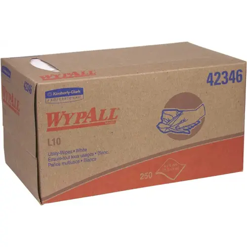 WypAll 42346 L10 Disposable Towels White - pack of 24