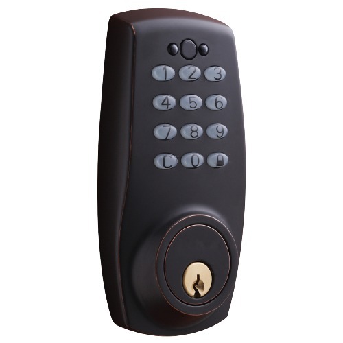 Electronic Keypad Deadbolt Dark Bronze