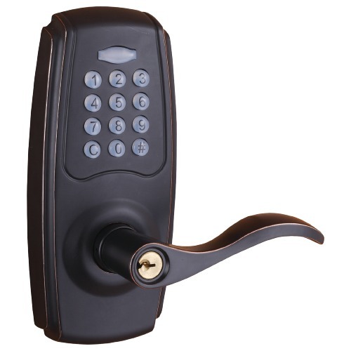 Electronic Keypad Leverset w/Naples Lever Dark Bronze