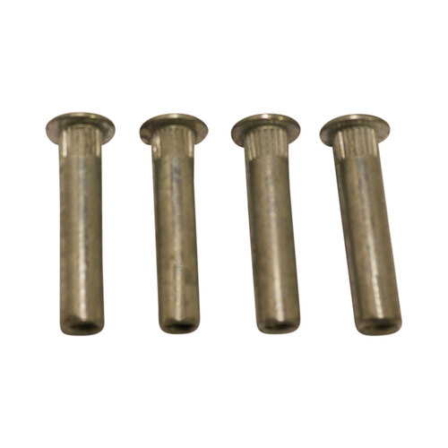 Sex Nuts, Female Part Only (set of 4) Satin Brass