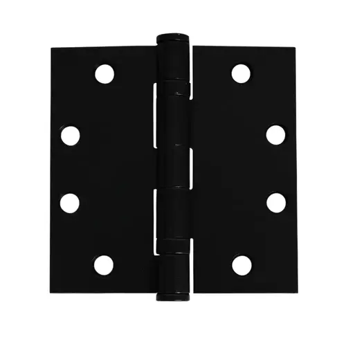 4-1/2" x 4-1/2" Square Corner Ball Bearing Hinge Matte Black Finish