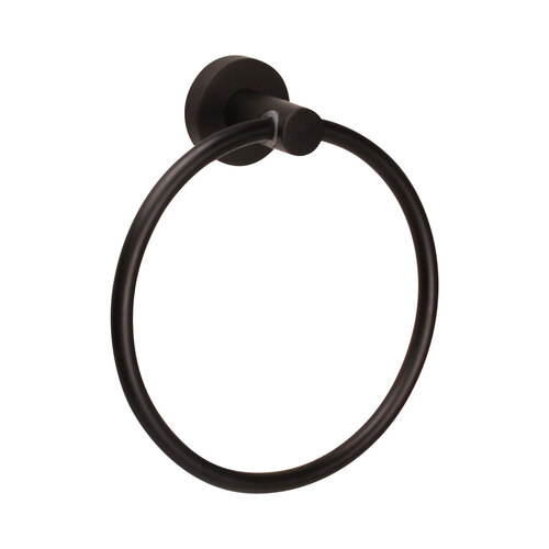 Pamex BC12BL-30 Metal Circle Towel Ring Matte Black