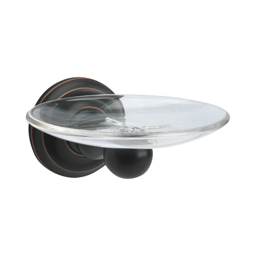 Soap Holder with Acrylic Dish Dark Bronze