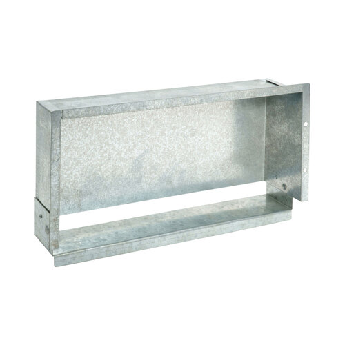 Recessed Vanity Tissue Box Overall size: 11-3/8" W x 6-1/4" H x 2-3/8" D