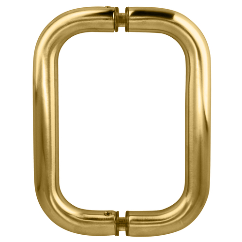 Satin Brass 6" BM Series Back-to-Back Handle Without Metal Washers