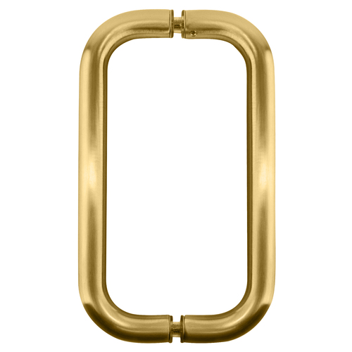 Satin Brass 8" BM Series Back-to-Back Handle Without Metal Washers