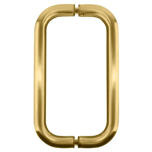 Satin Brass 8" BM Series Back-to-Back Handle Without Metal Washers