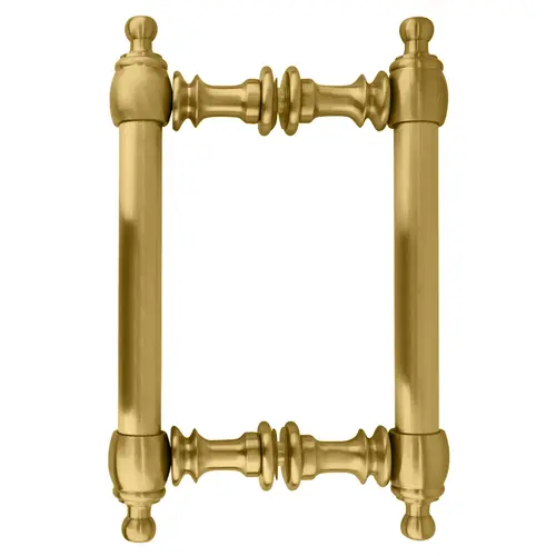 Satin Brass 6" Colonial Style Back-to-Back Pull Handles