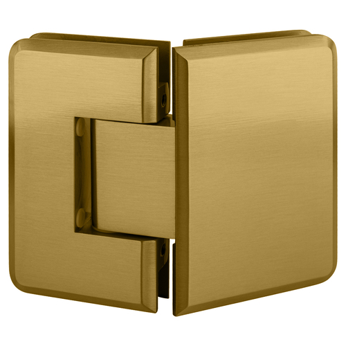 Satin Brass Cologne 045 Series 135 degree Glass-to-Glass Hinge