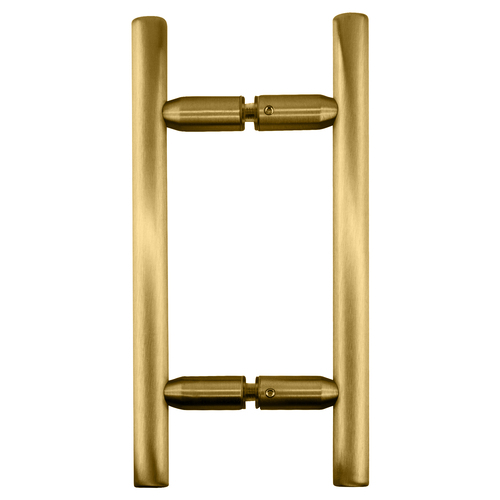 Satin Brass 6" Ladder Style Back-to-Back Pull Handle