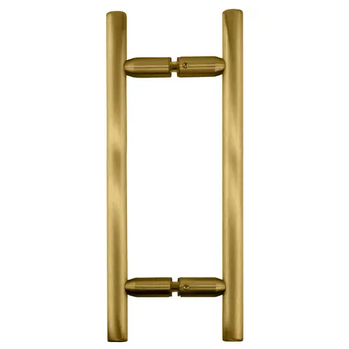 CRL LP8X8SB Satin Brass 8" Ladder Style Back-to-Back Pull Handles