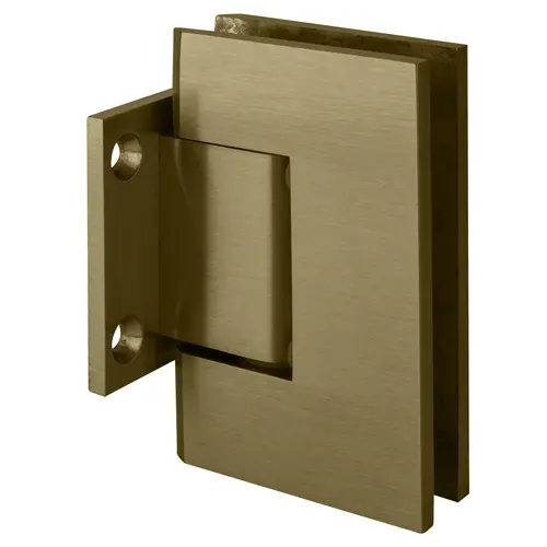 CRL GEN074BBRZ Brushed Bronze Geneva 074 Series Wall Mount Short Back Plate Hinge