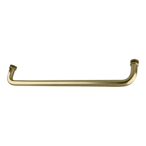 CRL SDTBS18BBRZ Brushed Bronze 18" Single-Sided Towel Bar for Glass