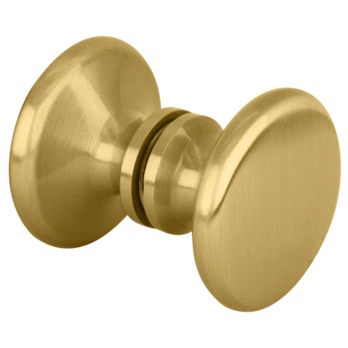 Satin Brass Traditional Style Back-to-Back Shower Door Knobs