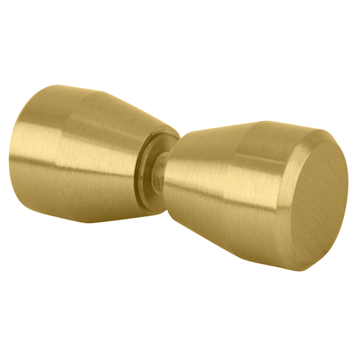 Satin Brass Back-to-Back Bow-Tie Style Knobs