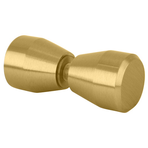 CRL SDK109SB Satin Brass Back-to-Back Bow-Tie Style Knobs