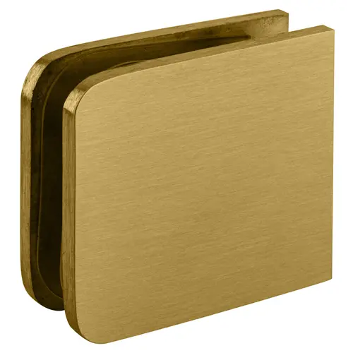 Satin Brass Oversized Fixed Panel U-Clamp