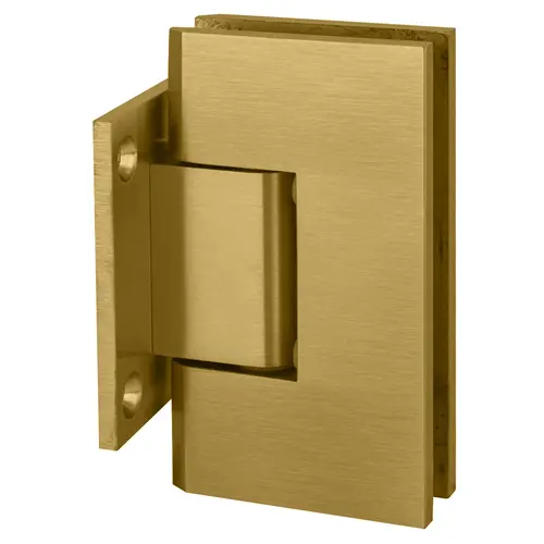 CRL V1E074SB Satin Brass Vienna 074 Series Wall Mount Short Back Plate Hinge