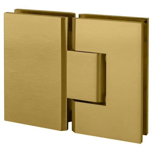 Satin Brass Vienna 180 Series Glass-to-Glass Hinge