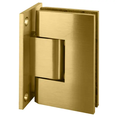 Satin Brass Vienna 337 Series Adjustable Wall Mount Full Back Plate Hinge