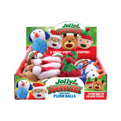 Shawshank LEDz 702060 Jolly Squeezable Ball Toys Magic Seaons Plush Assorted 12 pc Assorted