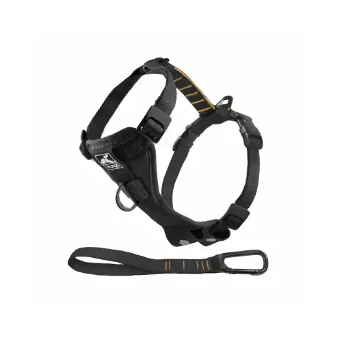 Kurgo K01257 Safety Dog Harness w/ Seatbelt Tether, Black, 25-50 Lb. Dogs, M