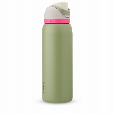 TROVE BRANDS, LLC C05775 FreeSip Water Bottle, Stainless Steel, Neo Sage, 32 oz.