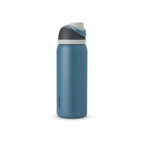 TROVE BRANDS, LLC C05953 FreeSip Water Bottle, Stainless Steel, Blue Oasis, 32 oz.