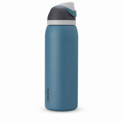 TROVE BRANDS, LLC C05955 FreeSip Water Bottle, Stainless Steel, Blue Oasis, 40 oz.