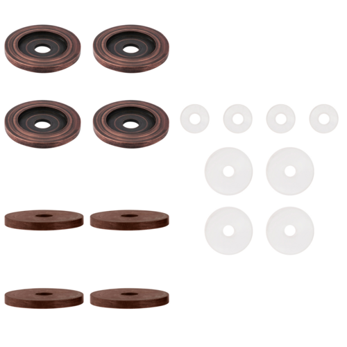 CRL 30WKABC0 Antique Brushed Copper Replacement Washers for Back-to-Back Solid Pull Handle