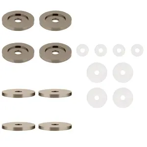 CRL 30WKBN Brushed Nickel Replacement Washers for Back-to-Back Solid Pull Handle