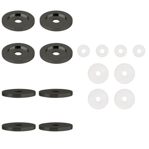 Gun Metal Replacement Washers for Back-to Back Solid Pull Handle